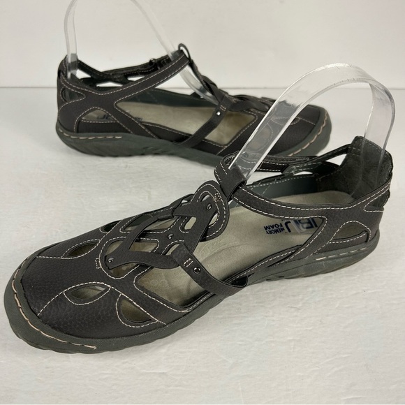 Jambu Women's Black Strappy Sandals with Memory Foam Size 8.5 - Picture 4 of 9